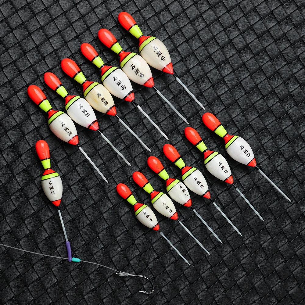 Рыболовные Поплавки с длинным густым хвостом прочный деревянный флуоресцентный