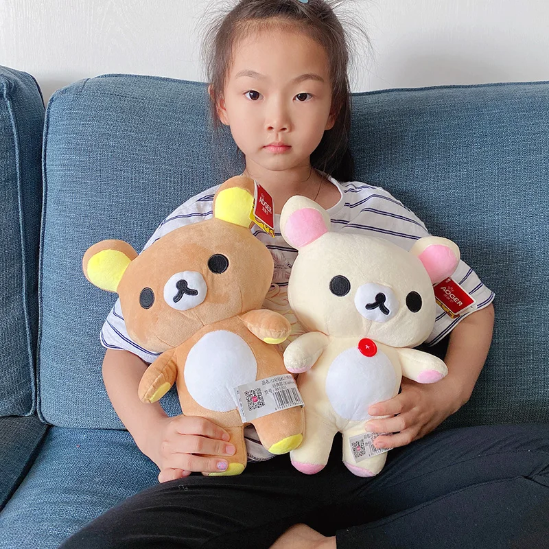 Новый стиль клубника Rilakkuma Плюшевая Кукла Медведь брелок искусственный аниме