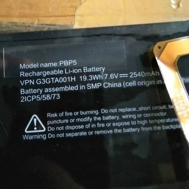STONERING высокое качество PBP5 батарея G3HTA001H 2540MAH для Microsoft Surface Book 1785 с