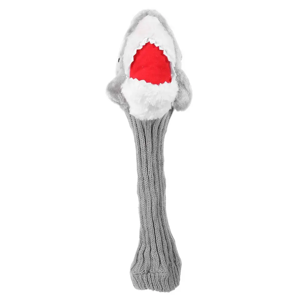 

Shark Fleece Golf Club Head Cover Headcover for No.3 No.5 Fairway Wood Ball Golf Club Iron Head Cover Novelty Cute Gift