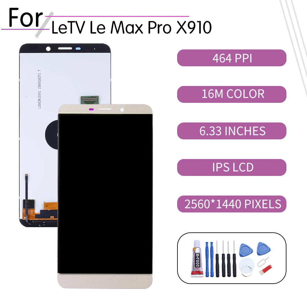 6 33 &quotоригинальный для LETV LeEco Le Max Pro X910 ЖК дисплей кодирующий преобразователь