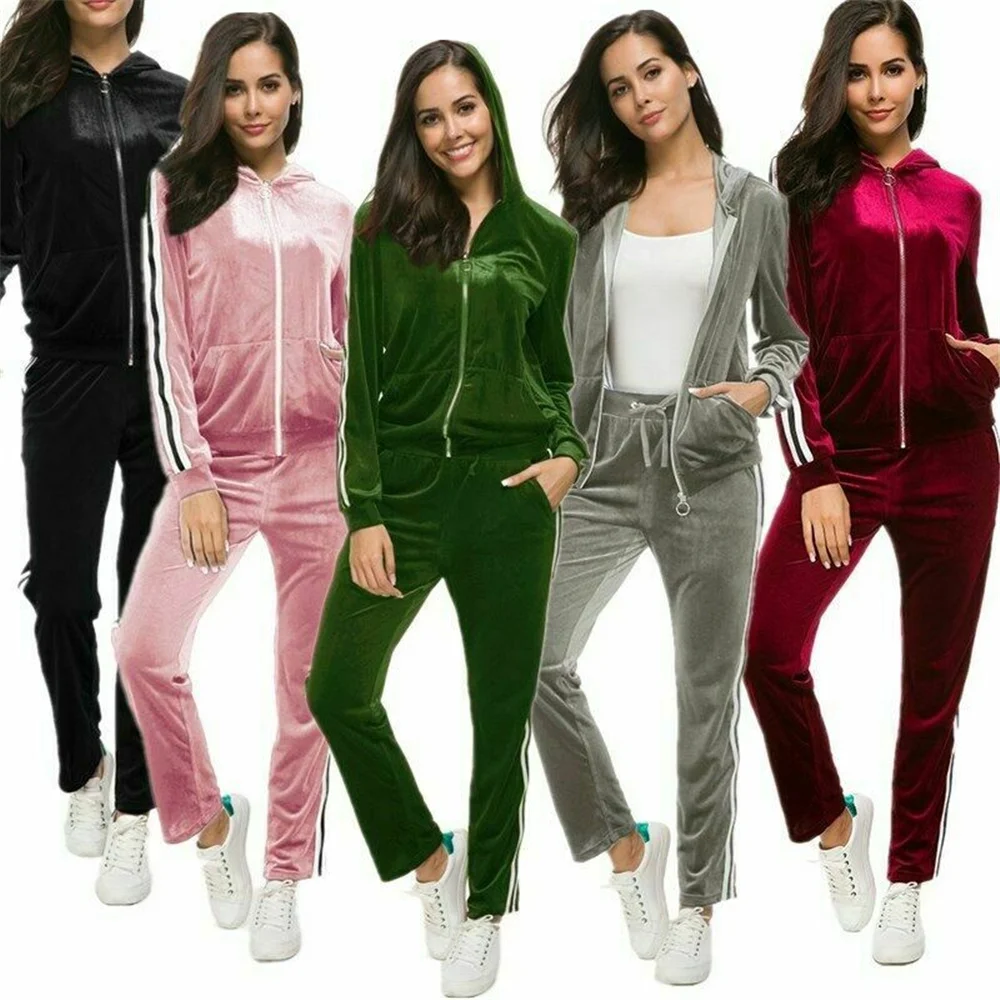 

Two Piece Set Women Hoodies and Pants Female Tracksuit Sweatshirt Hooded Causal Autumn Spring Outfits Suit Clothes Size S-5XL