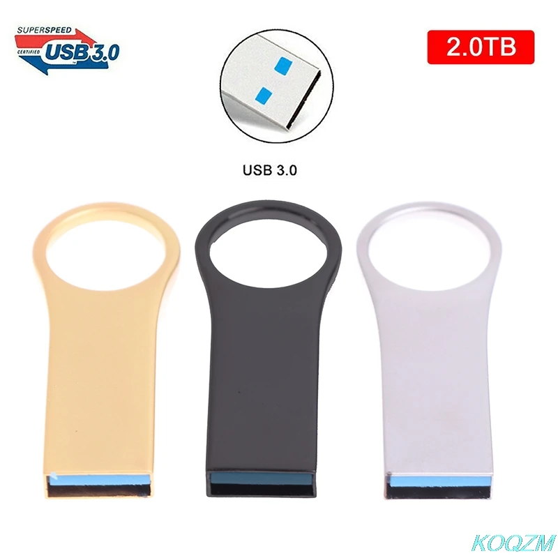 2 ТБ металлический флеш-накопитель USB 3 0 Ручка U диск ключ с накатанной головкой