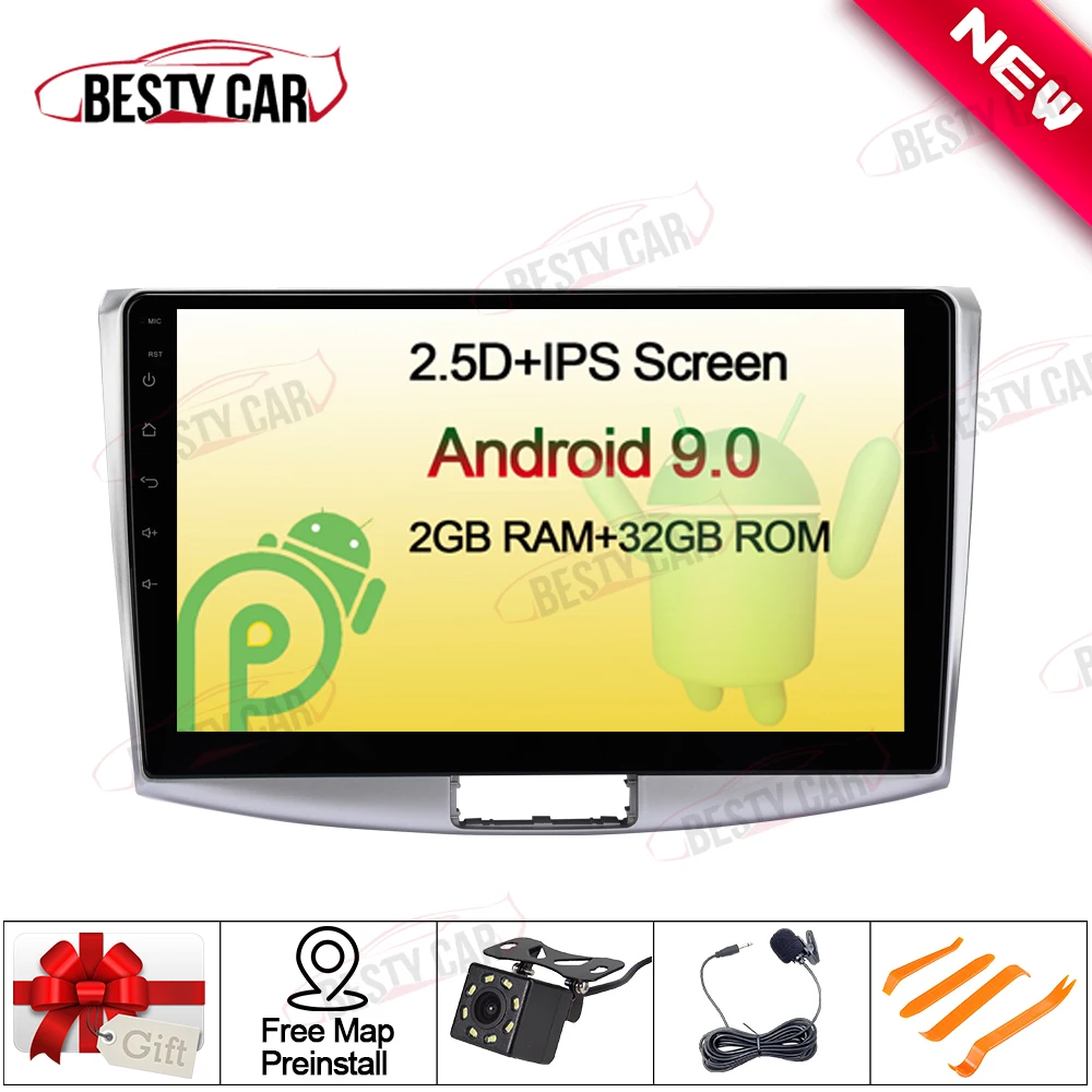10 &quotAndroid 9 0 автомобильный мультимедийный плеер стерео радио gps навигация для