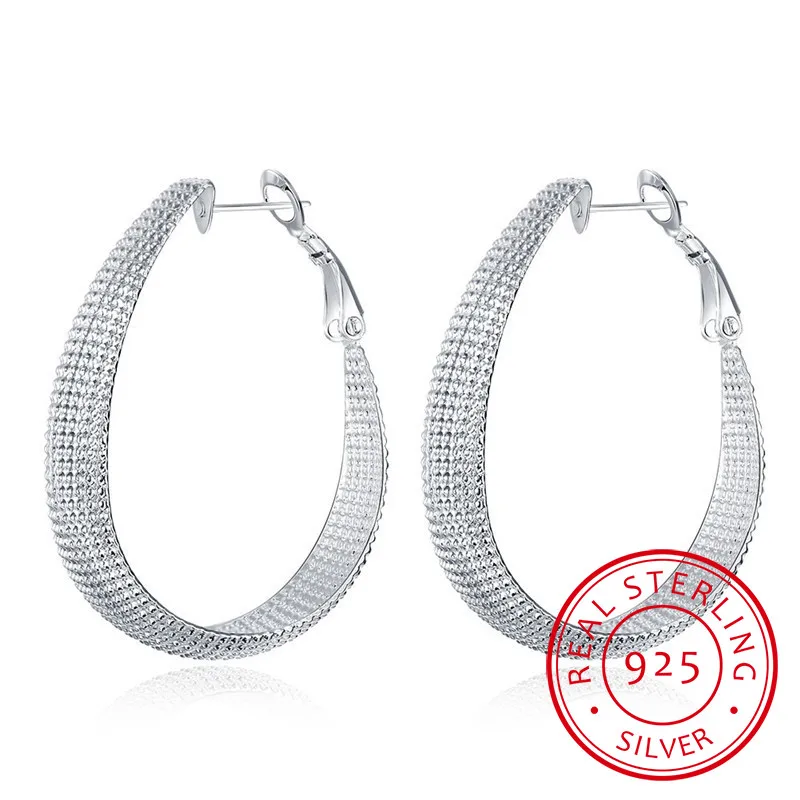 

Серьги-кольца женские из серебра 925 пробы, свадебный подарок