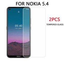 2PCS For Nokia 5.4 Glass For Nokia 5.4 2.3 Screen Protector Tempered Glass Phone Film 9H Hard Protective Glass For Nokia 5.4