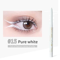 white eyeliner glue eyes tattoo makeup waterproof long lasting festival pigment 18 color bright matte eye liner pen cosmetic