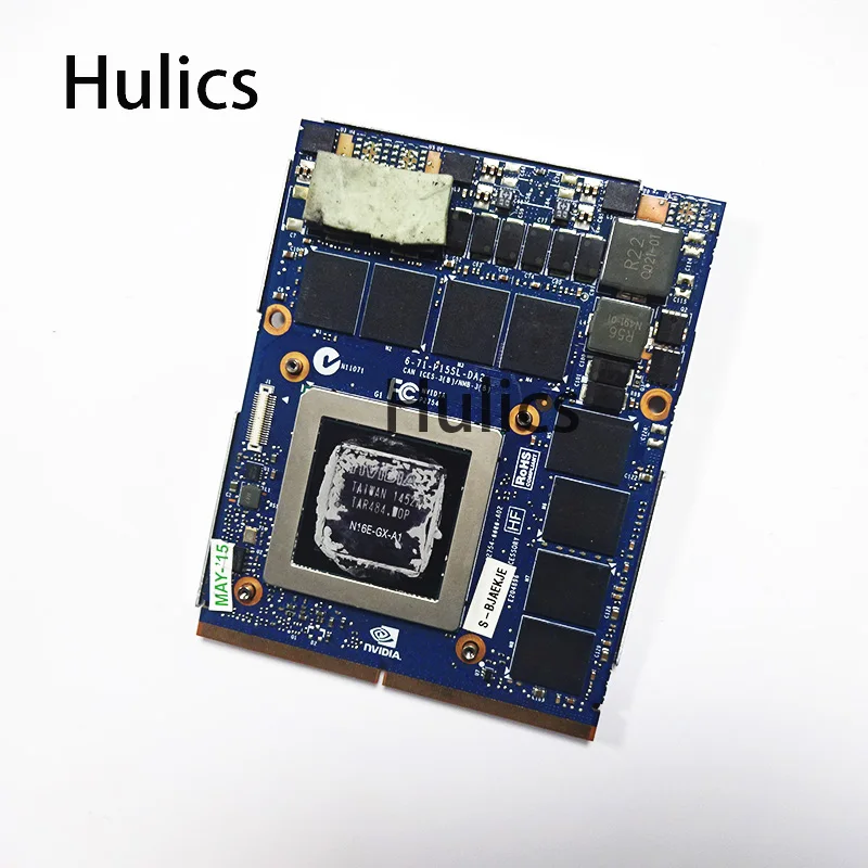 Графическая карта Hulics GTX 980M, бывшая в употреблении графическая карта GTX980M SLI X-Bracket N16E-GX-A1 GDDR5 MXM для Dell Alienware MSI HP Clevo 6-71-P15SL-DA2 Графическая карта Hulics GTX 980M, бывшая в употреблении графическая карта GTX980M SLI X-Bracket N16E-GX-A1 GDDR5 MXM для Dell Alienware MSI HP Clevo 6-71-P15SL-DA2