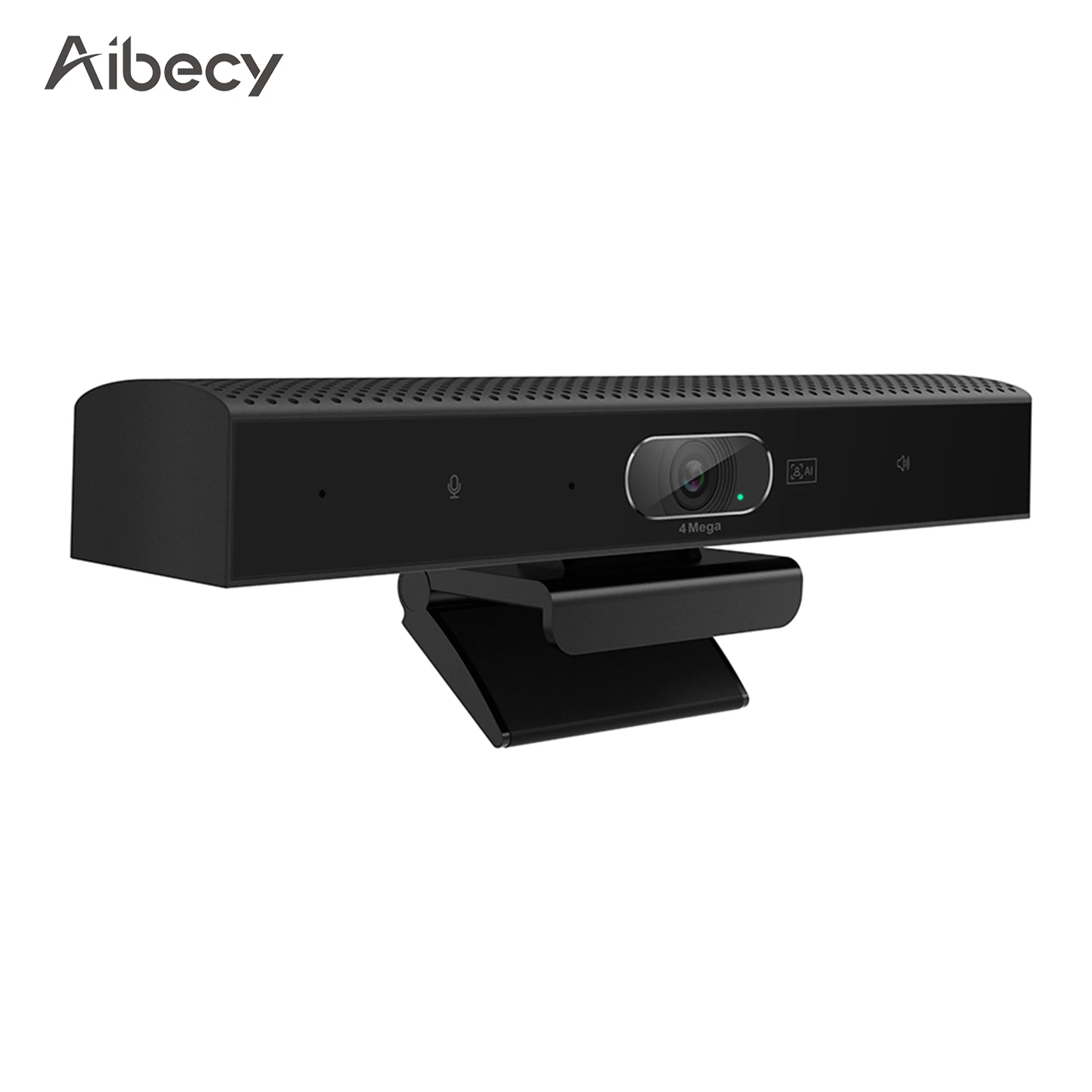 Aibecy 2K Webcam 3-in-1 HD Video Conference Camera Microphone Speaker AI Face Tracking Auto Focus 360° Voice Pickup 4 Megapixel |