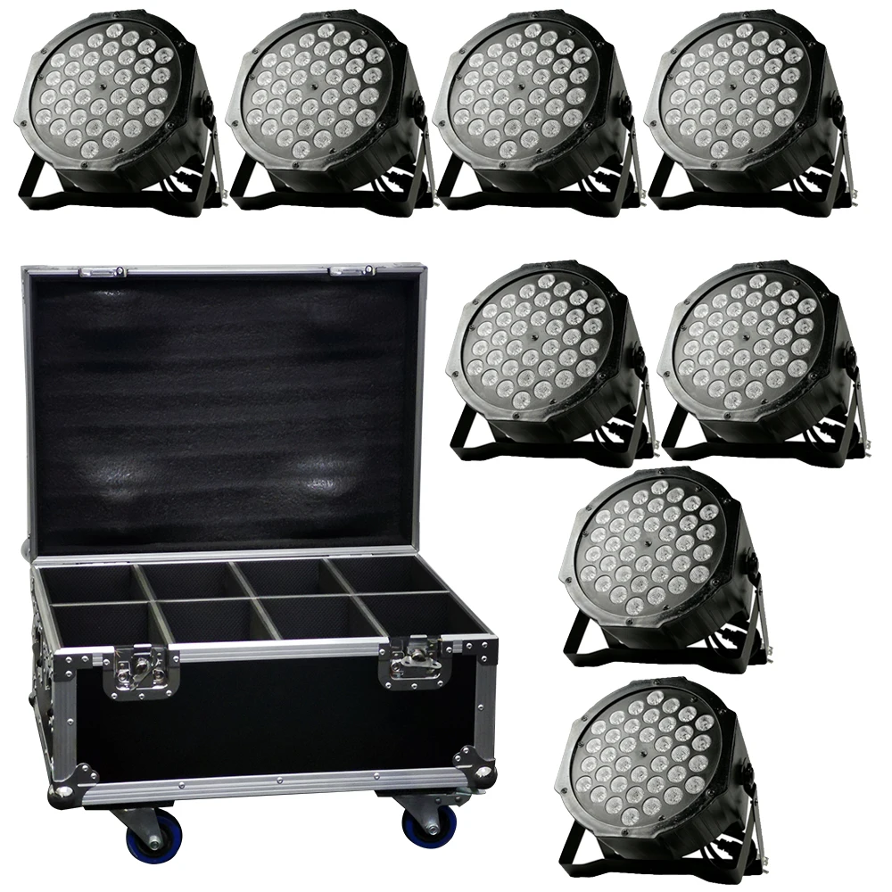 8 шт. светодиодный par Светильник 36X3W + f светильник чехол led прожектор со