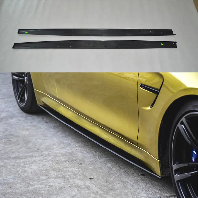 Комплект боковой юбки из углеродного волокна для BMW F80 M3 4Door F82 M4 2Door 2015 2016|spoiler for
