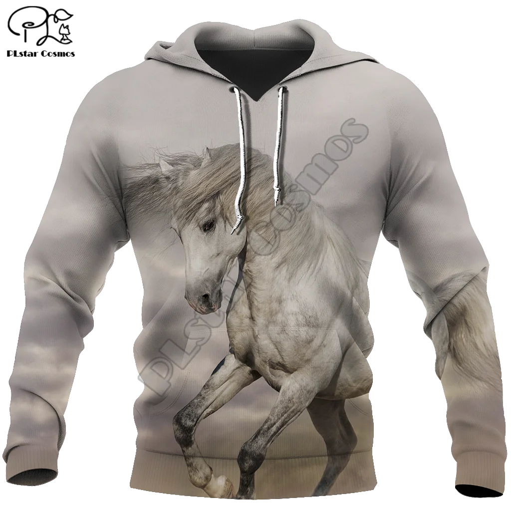

PLstar Cosmos Beautiful Colorful Horse 3D Printed Hoodies Sweatshirts Zip Hooded For Men And Women Casual Streetwear Style-D7