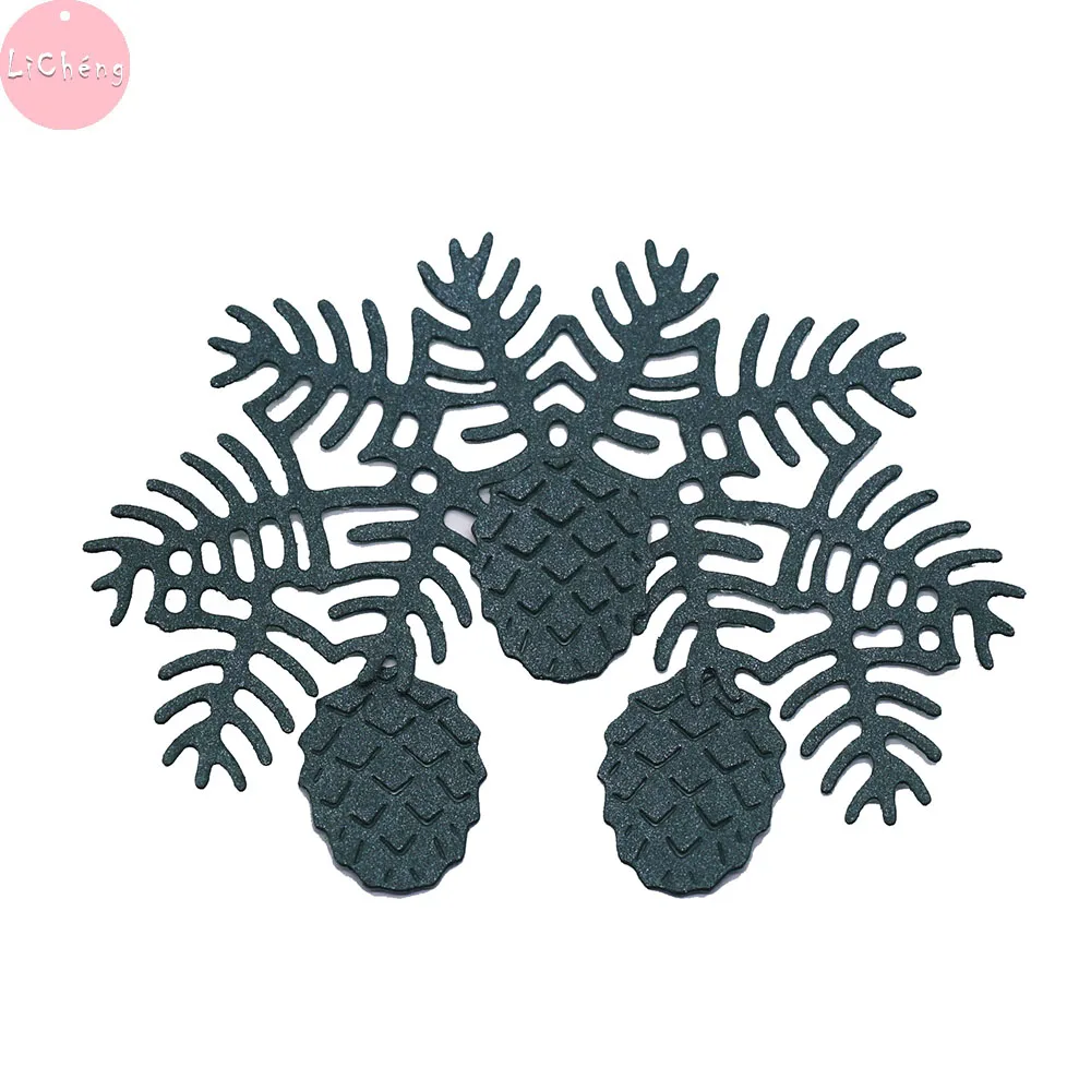 Сосновые шишки металлический Трафаретный вырубной штамп Скрапбукинг альбом