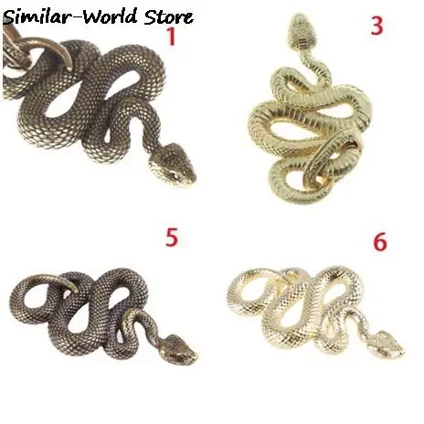 Мультитул Edc латунный Змеиный брелок металлический Chaveiros Cobra змеиная форма для