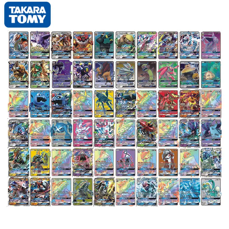 

60PCS/Box Pokemon Cards VMAX GX EX MEGA Tag Booster Box TAKARA TOMY Game Collection English Trading Battle Shining Card Kids Toy