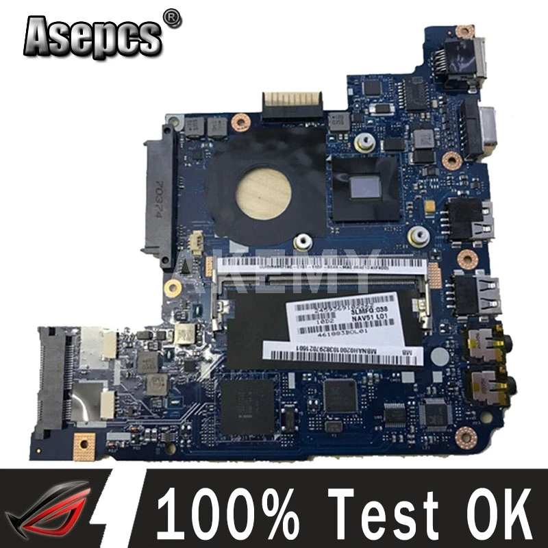 

SAMXINNO MBNAH02001 Laptop Motherboard FOR ACER EMACHINES 350 EM350 MB.NAH02.001 NAV51 LA-6311P DDR2 CPU on board full tested