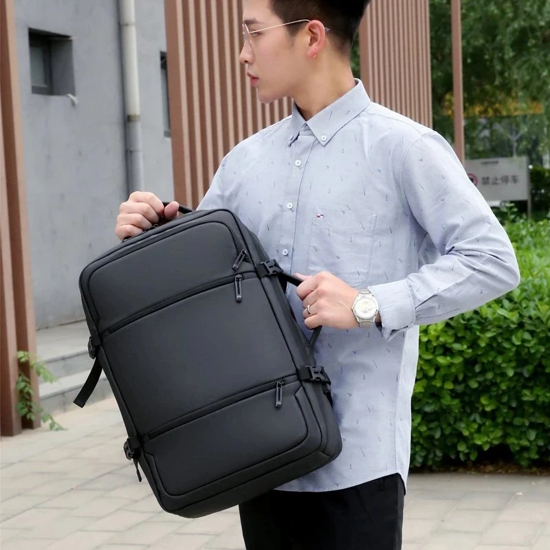 Men's Travel Business Trip Laptop Backpack USB Charging Interface Simple Outside Bag Casual Daypacks Mochila Rucksack For | Багаж и