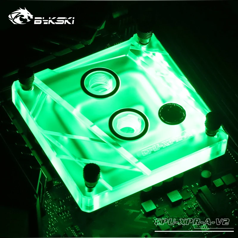 Водяной блок Bykski CPU для INTEL LGA 115X X99 X299/2011/2066 водяное охлаждение rgb процессор