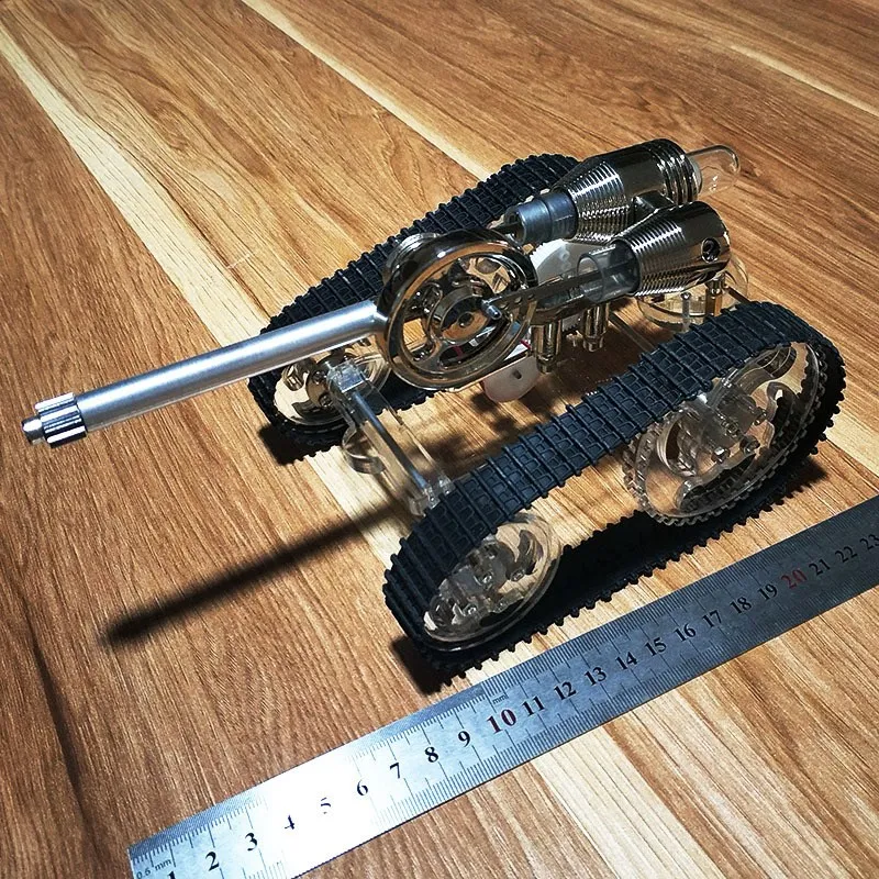 

Tank Stirling Engine Model External Combustion Engine Model Toy Gift Science Electricity Generator Kit