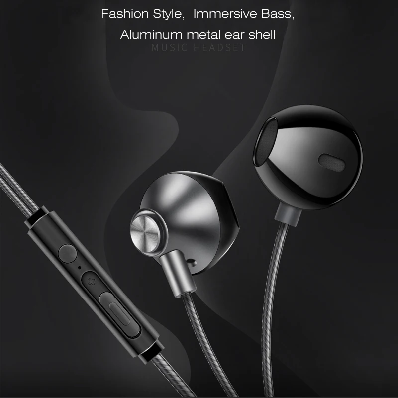 IPUDIS проводные наушники 3 5 мм металлические наушники-вкладыши Стерео