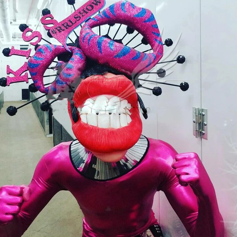 Соблазнительная сценическая маска диджея для выступлений в баре ночном клубе