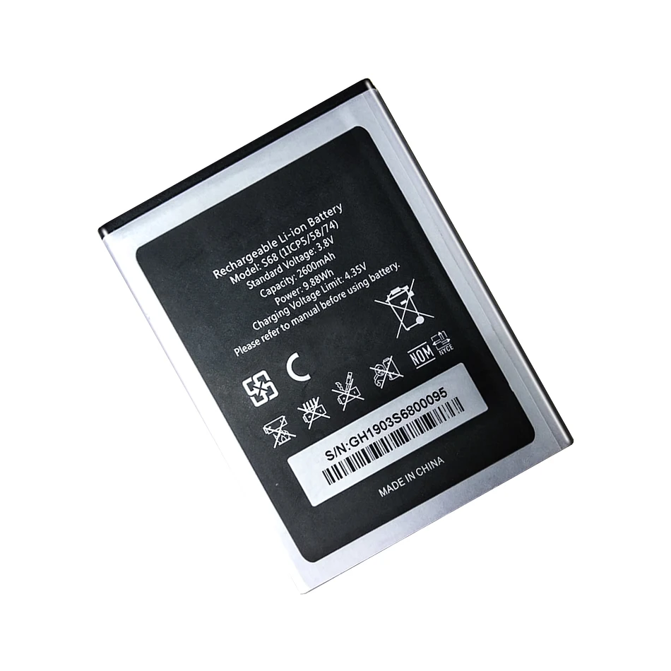 Аккумулятор 2600 мАч C16 Pro для смартфона OUKITEL S68 / C16pro | Аккумуляторы