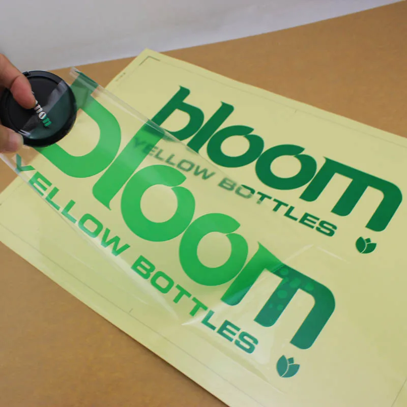 

Self adhesive silver lamination coated label, Hot sale private design printing cosmetic jar labels with clear materials