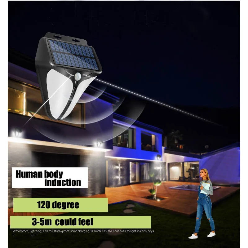 LED street lights Solar lamp Outdoor Lighting white Waterproof Motion Sensor Light Wall Rode yard | Освещение