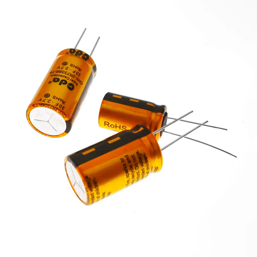

5PCS 2.7V New Original Taiwan CDA 10F 15F 25F 30F SuperCapacitor farah capacitor 2.7V10F 2.7V15F 2.7V25F 2.7V30F