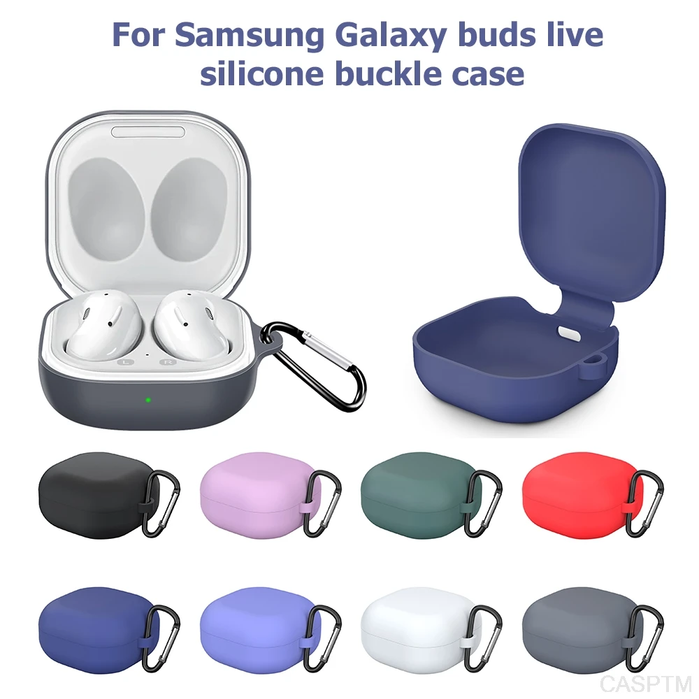 Силиконовый чехол для наушников Samsung Galaxy Buds Live противоударный мягкий защитный |