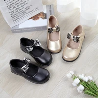 children spring leather shoes girls shoes 2022 new fashion soft bottom princess cute flats student performance shoes dance shoes