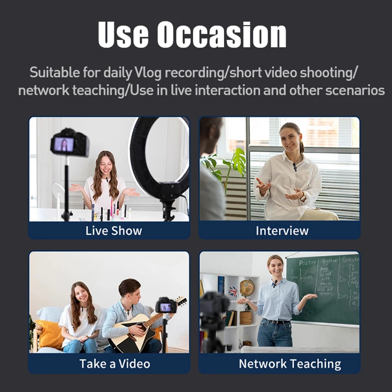 for iphone wireless lavalier microphone portable audio video recording mini mic live broadcast gaming android phone microfonoe free global shipping