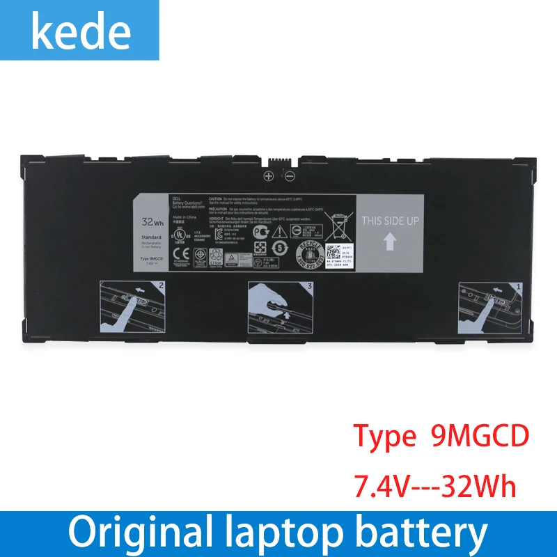 Kede Оригинальный аккумулятор для ноутбука 9MGCD Dell Venue 11 Pro 5130 312 1453 XRXMG VYP88 451 BBIN XMFY3 7 4 V