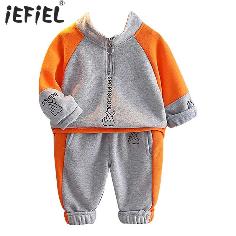 

Child Boys Girls Clothes Sets Children Clothing Casual Sport Suits Cotton Pullover Sweatshirt+Jogger Pants 2Pcs Kids Tracksuits