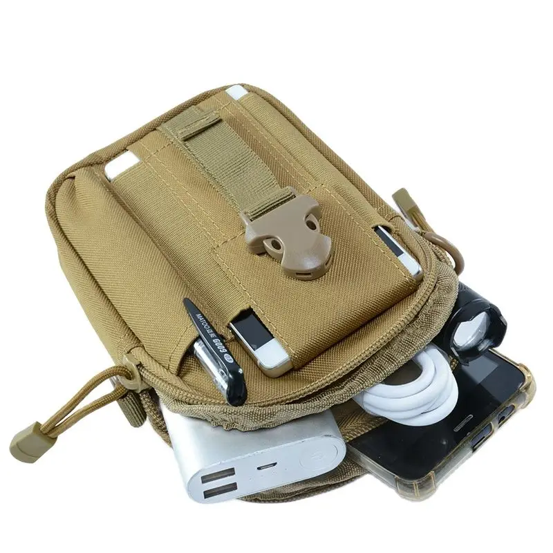 Outdoor Mobile Phone Waterproof Sports Small Waist Bag Military Fan Tactics Outdoor Camouflage Waist Bag