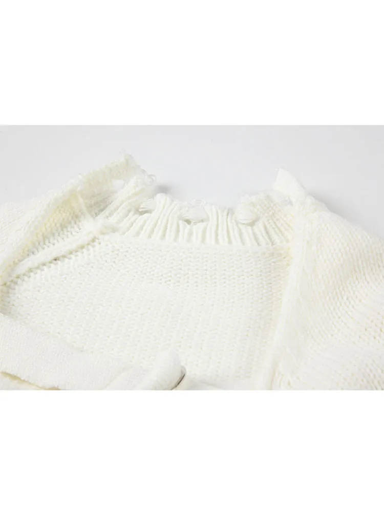 Женский укороченный свитер кардиган на шнуровке винтажный Повседневный