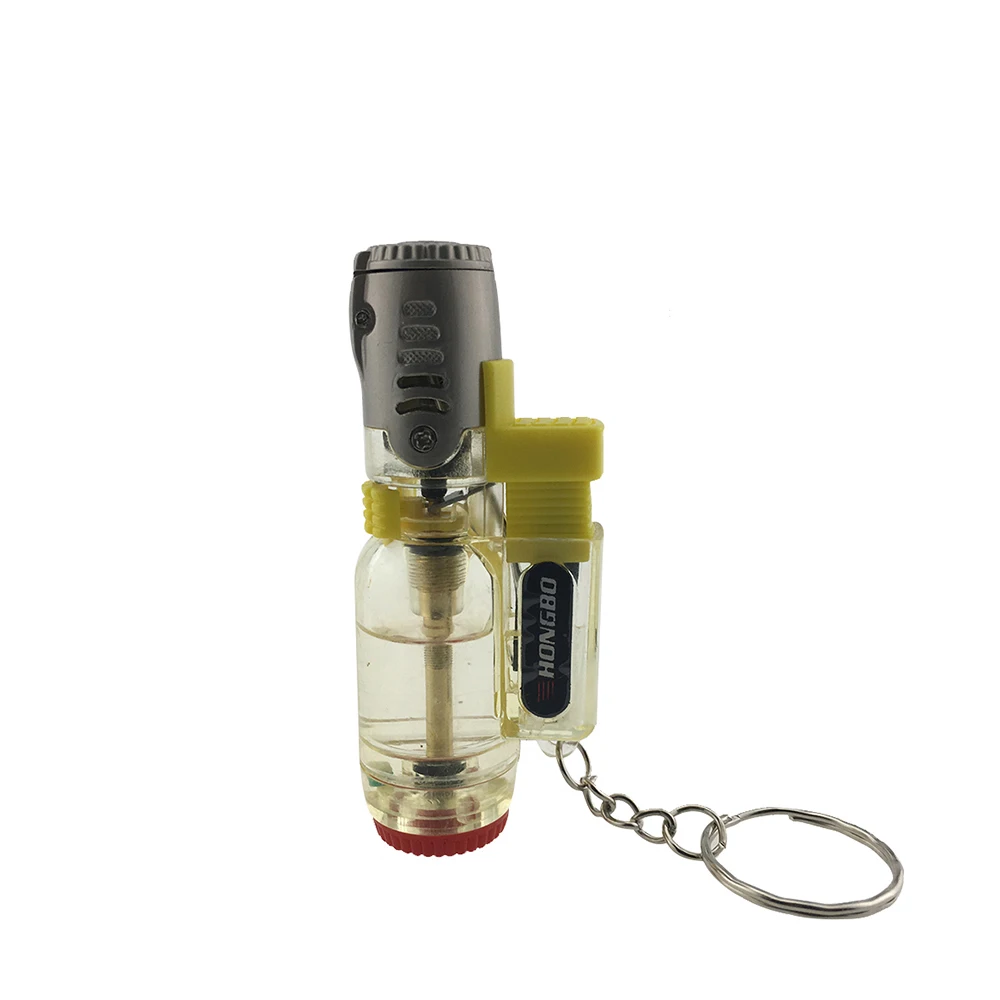 2 шт. ветрозащитная зажигалка с синим пламенем портативный мощный прозрачный