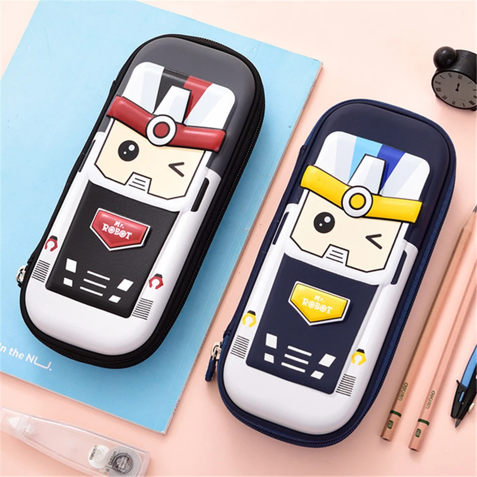 Большой 3D мультфильм дети EVA школьный пенал студенческий мешок