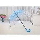 Романтический прозрачный зонт с прозрачными цветами, полуавтоматический, для ветра, сильного дождя
