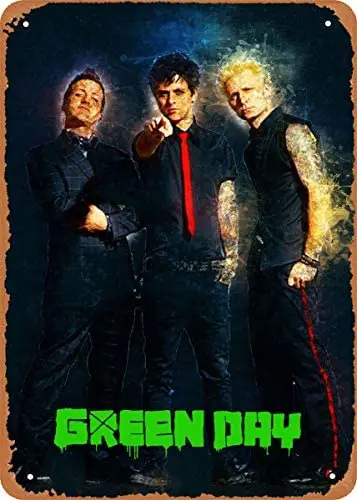 

90 Hits Green Day Plaque Poster Metal Tin Sign 8" x 12" Vintage Retro Wall Decor