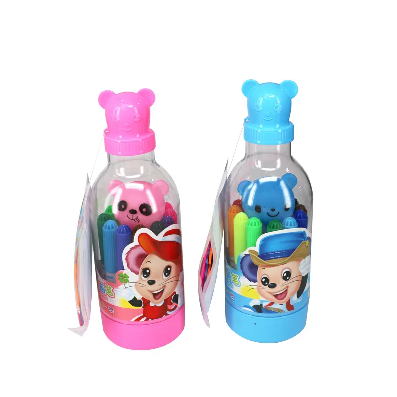 

Spray watercolor brush painting pen school students graffiti brush with template for children's first-time painting gifts