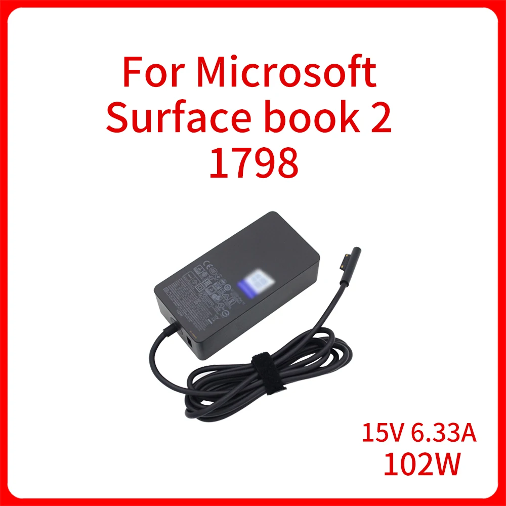 NEW Original 15V6.33A 102W 5V1.5A Adapter Charger For Microsoft Surface book 2 1798 Laptop Supply Power Adapter