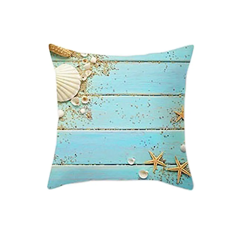 

Sea Beach Starfish Seashell Throw Pillow Case Cushion Cover Sofa Bed Car Decor