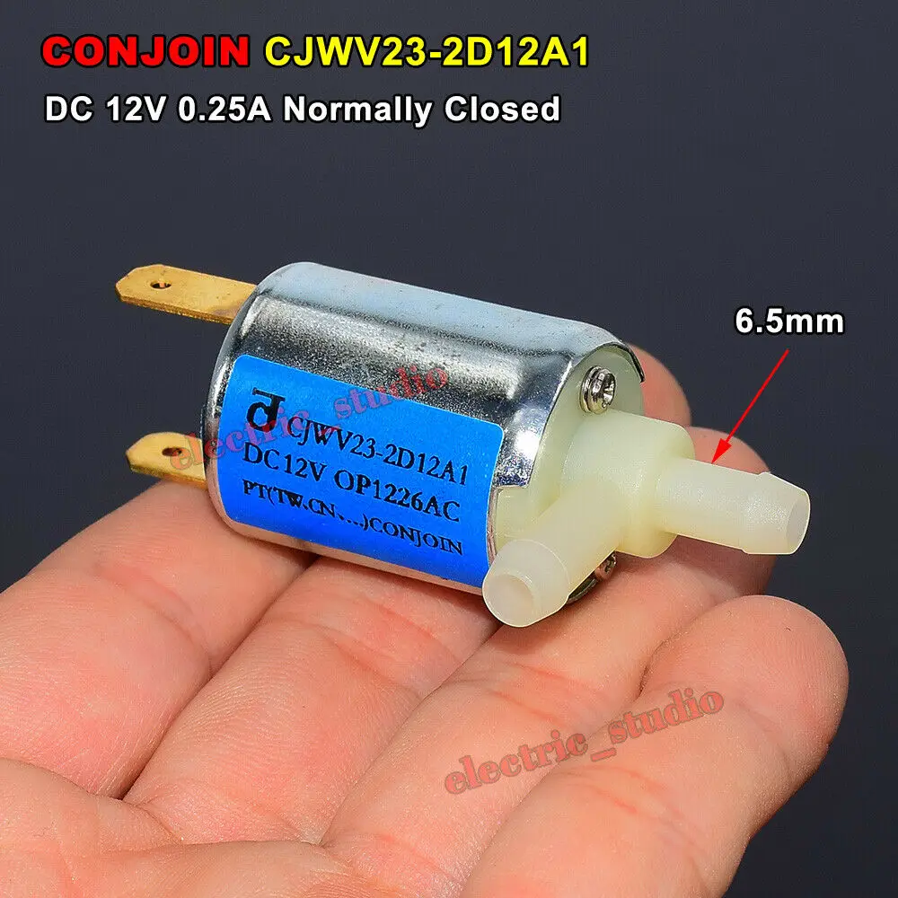 CJWV23 2D12A1 DC 12V Мини Электрический электромагнитный клапан нормально закрытый N/C