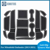 car gadget pad for mitsubishi outlander 3rd gen 2013 2014 2015 2016 2017 2018 2019 2020 2021 gate slot mat cup mats