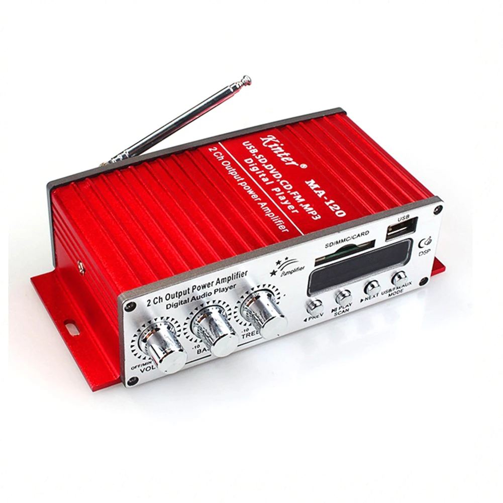 Цифровой FM радиоприемник MA 120 мини усилитель аудиоплеер двухканальный Hifi мощный