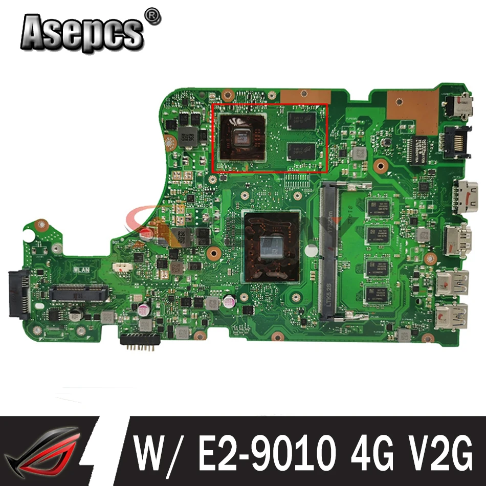 Материнская плата для ноутбука ASUS X555BP X555QG X555B X555Q REV 2 0 материнская с фонариком 4G