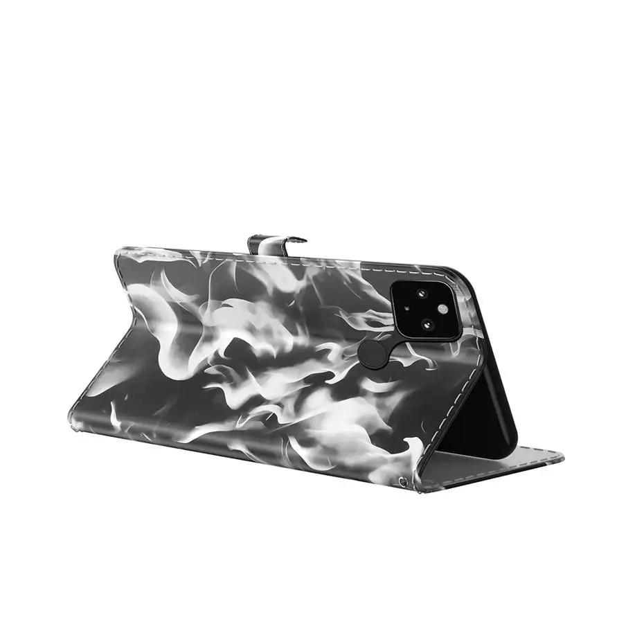 Кожаный флип-чехол для Google Pixel 5XL 5 5A бумажник чехол 4A 5G акварель облака телефона