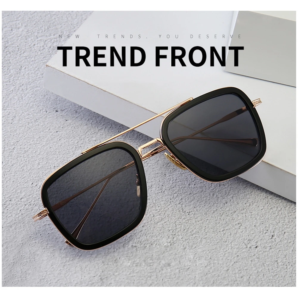 

Солнцезащитные очки Мужские Модные Винтажные Квадратные Солнцезащитные очки