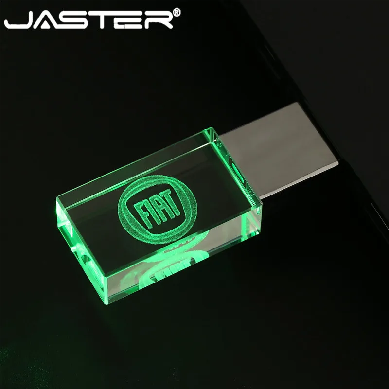 JASTER, fiat crystal+ металлический USB флеш-накопитель, флешка, 4 ГБ, 8 ГБ, 16 ГБ, 32 ГБ, 64 ГБ, внешняя карта памяти, u-диск, USB 2,0